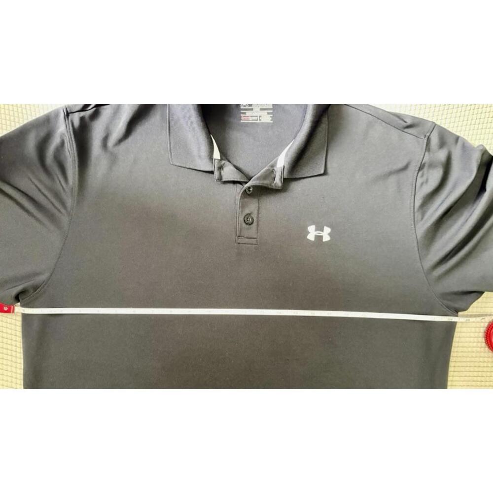 Under Armour Heatgear Polo Shirt Loose Fit Activewear Casual Gray Men's Size 2X - Picture 5 of 8